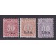 COLONIAS ITALIANAS LIBIA 1915 Yv SERVICIO 1/3 SERIE COMPLETA NUEVA CON GOMA DE GRAN CALIDAD 110 EUROS